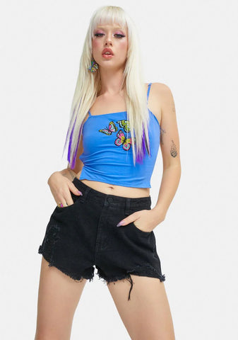 Bare Thoughts Distressed Shorts