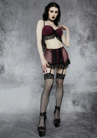 Fatal Connection Mesh Lingerie Set