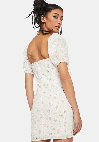 Tea Time Floral Mini Dress