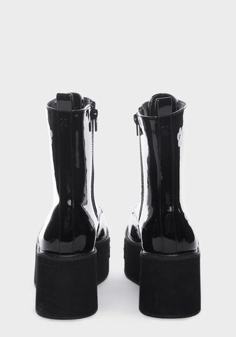 Silent Screams Platform Boots