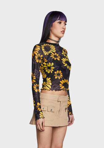 Slice Of Sunshine Mesh Top