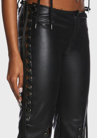 Symone Lace-Up Pants