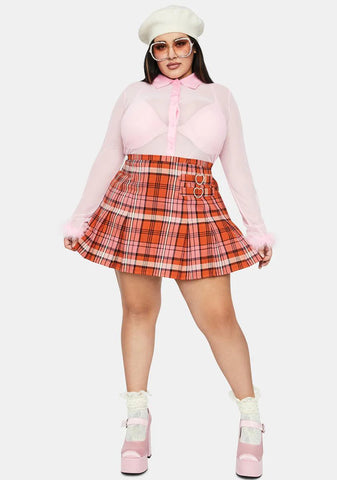 Real Everlasting Love Plaid Skirt