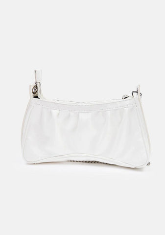 Filter Ruched PVC Shoulder Bag