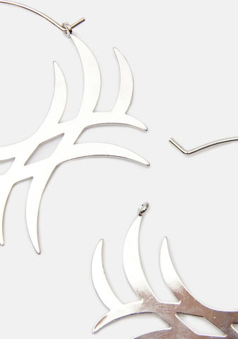 Been Eventful Tattoo Hoop Earrings