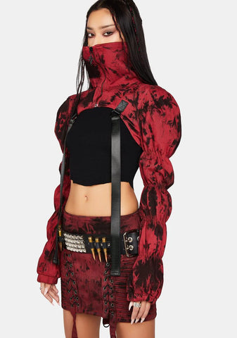 Modulation Red Acid Wash Puffer Shrug