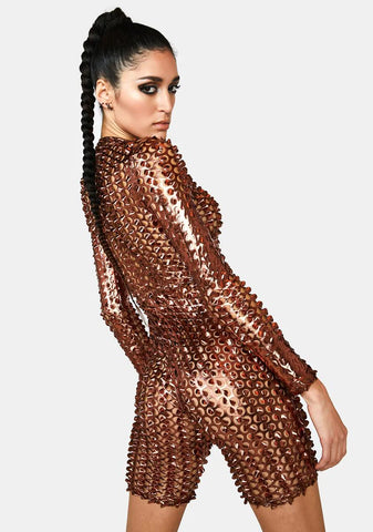 Penny Love So Lucky Fishnet Romper