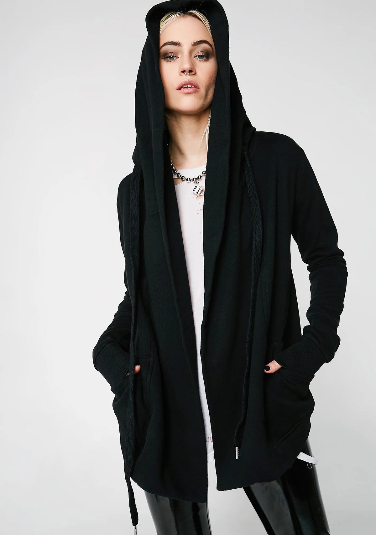 Oversized Hooded Cardigan