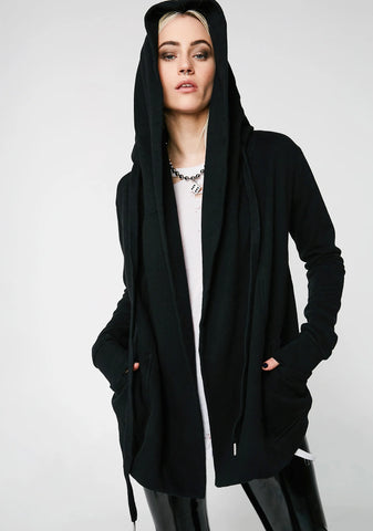 Oversized Hooded Cardigan