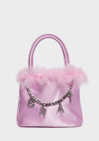 Naughty Queen Marabou Handbag