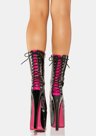 Star Behavior Platform Stiletto Boots
