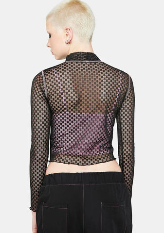 Don't Know Yet Mesh Crop Top
