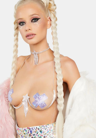Seeing Stars Rhinestone Bra Chain