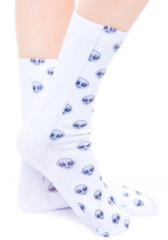 Alien Emoji Socks