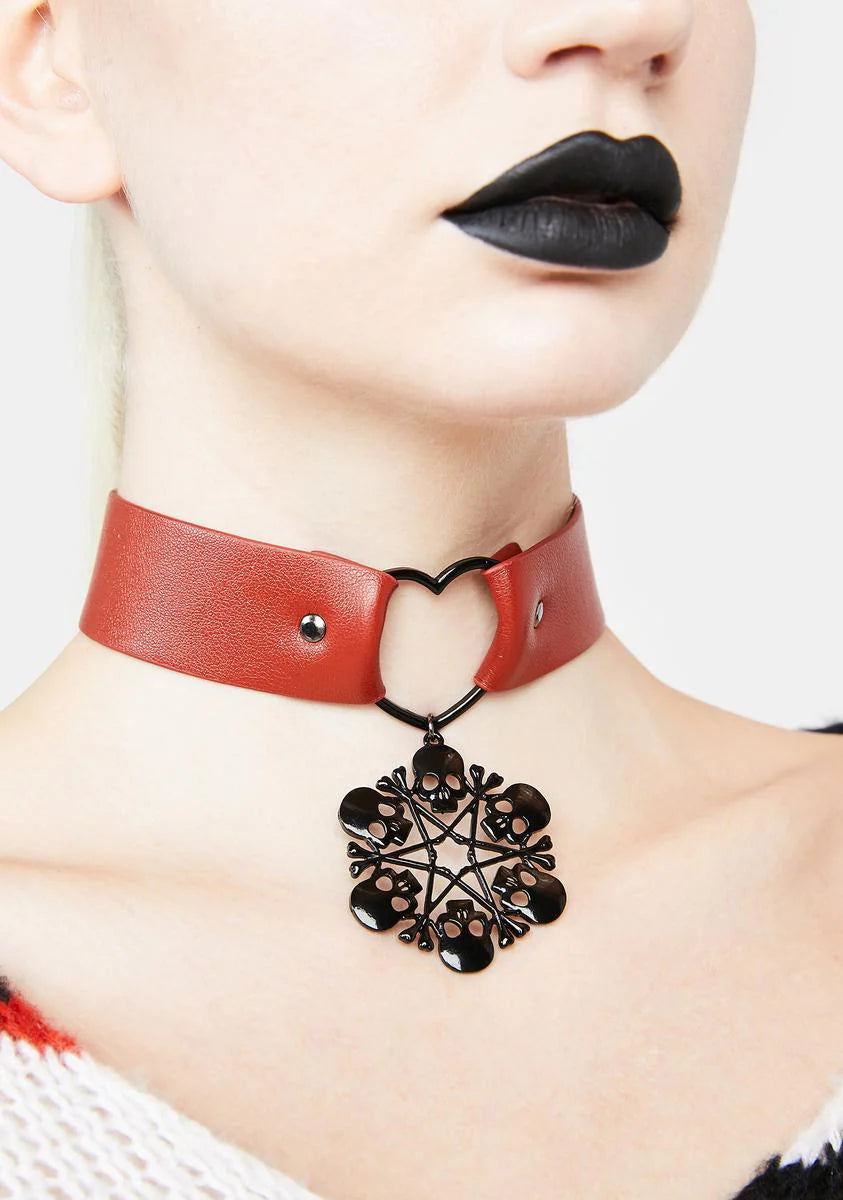 Cold So Deadly Skull Choker
