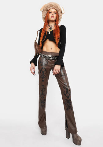 Into The Woods Vegan Leather Pants