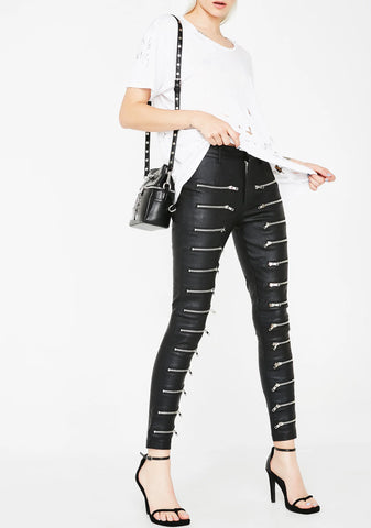All Talk Zip Pants
