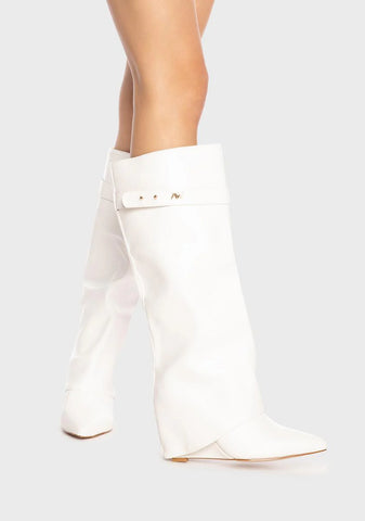 Angel Stuck On You Wedge Boots