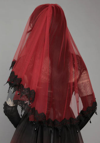 Sympathy For The Devil Lace Veil