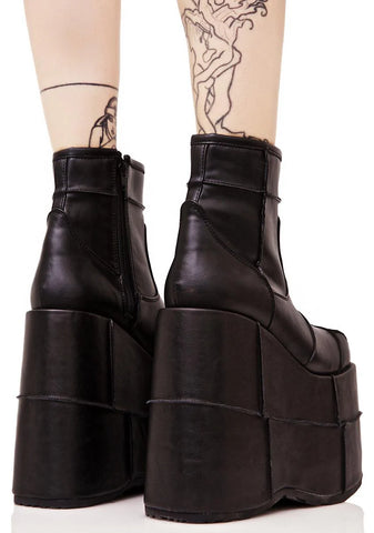 Stack-201 Unisex Platform Ankle Boots
