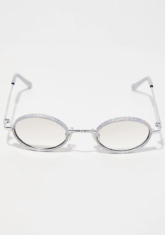 Lure Them In Glitter Sunglasses