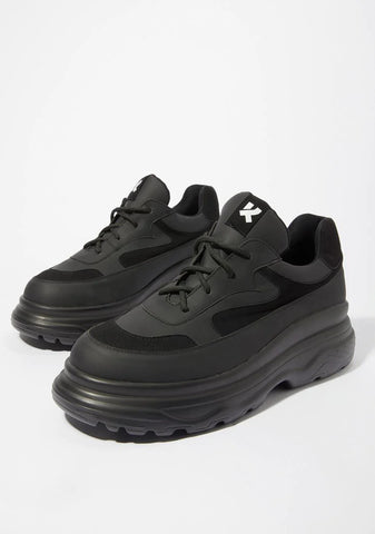 Black Gyoubu Wire Chunky Sneakers