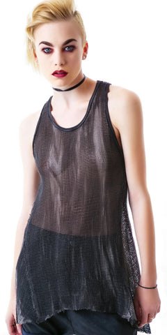 Industrial Mesh Tank - Black