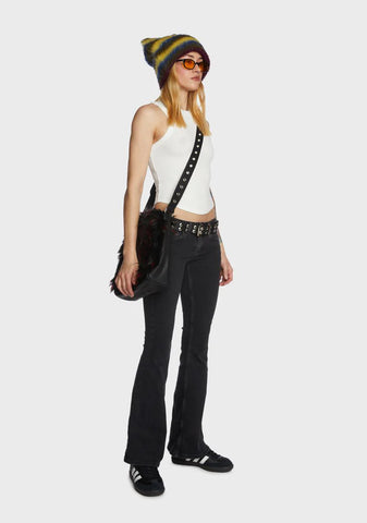 Low Rise Flare Jeans