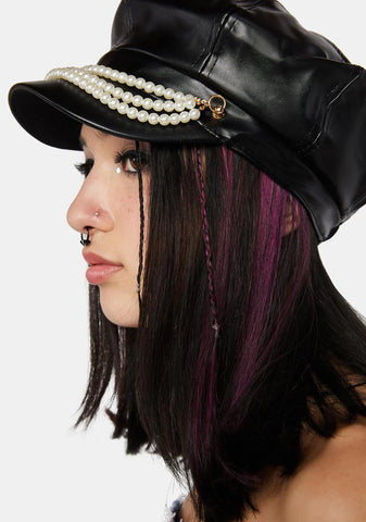 Clutch My Pearls Biker Hat