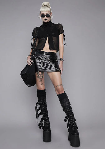 Worst Enemy Chiffon Blouse