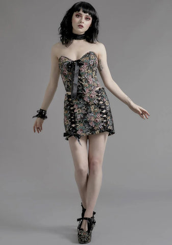 Nocturnal Garden Brocade Corset