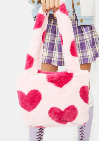 Nervous Around U Heart Tote