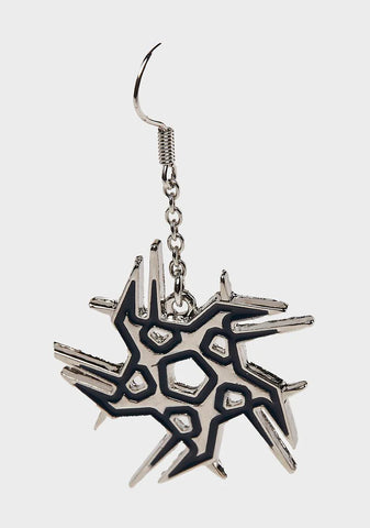 This Is For Real Ninja Star Earrings