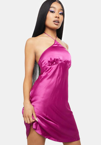 No Such Thing Satin Mini Dress