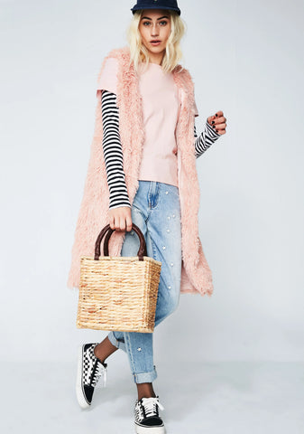 Sun Kissed Straw Handbag