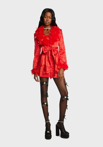 Spicy Crushes And Wishes Brocade Coat