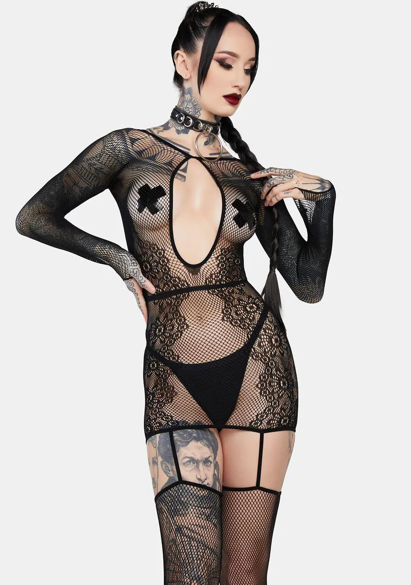 Crawling To You Fishnet Bodystocking