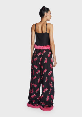 Bratz Fur Trim Cami And Trouser Set