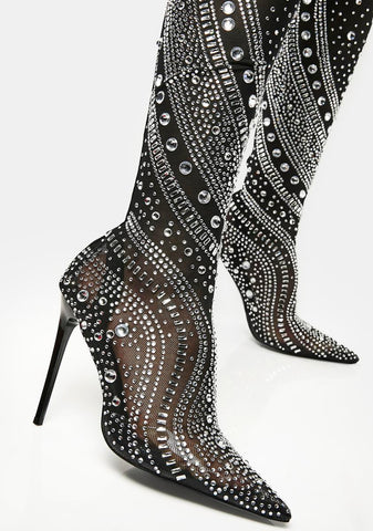 Roxy Thigh High Stiletto Boots