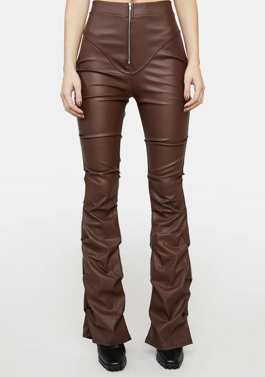 Mocha Certified Freak Flare Pants