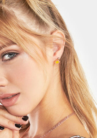 Joyful Feelings Floral Stud Earrings