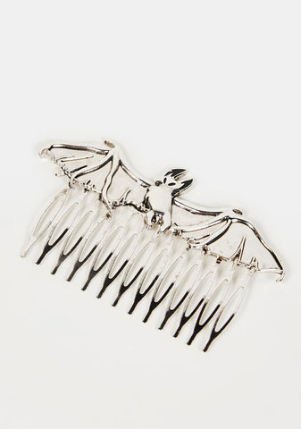 Vampy Diva Bat Hair Clip