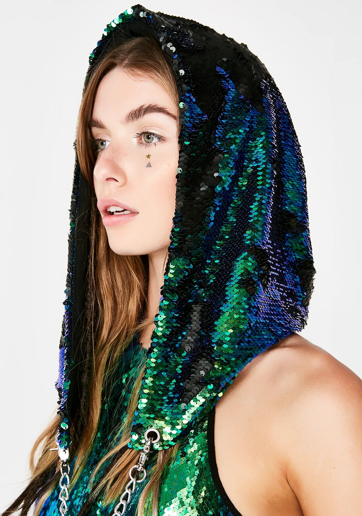 Merbae Sparklin' Shaman Sequin Hood