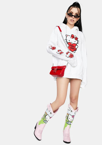 x Hello Kitty Oversized Graphic Hoodie