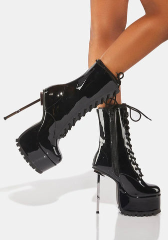 Under Oath Platform Cross Boots