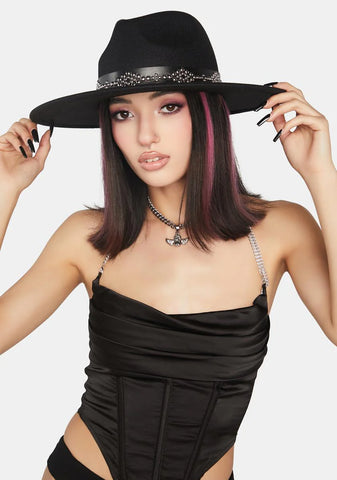 Charming Cowgirl Wide Brim Hat