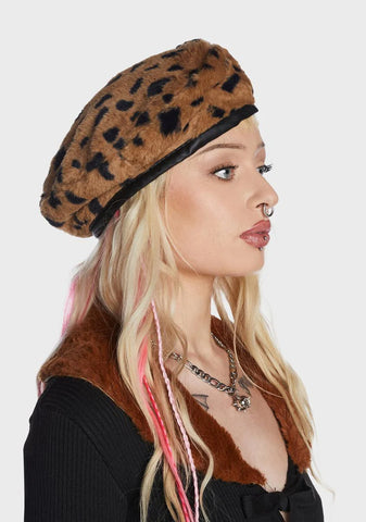 Wild Thoughts Faux Fur Beret