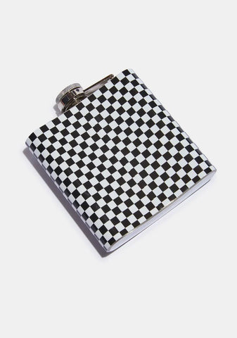Better Together Checkered Flask