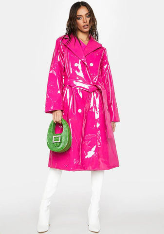 Sweet Styling In The Rain Trench Coat