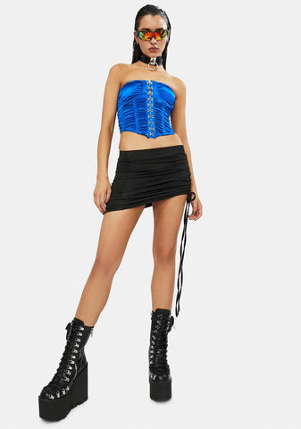 Disco Royale Satin Corset Top